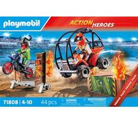 Playmobil Action Heroes 71808 Duo de cascadeurs avec quad et moto