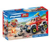 PLAYMOBIL | Action Heroes | Camion de Pompiers | Véhicule de Pompier | Voiture Jouet | Jouet pour Enfants à partir de 4 Ans | 71824