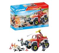 PLAYMOBIL | Action Heroes | Camion de Pompiers | Véhicule de Pompier | Voiture Jouet | Jouet pour Enfants à partir de 4 Ans | 71824