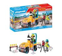 PLAYMOBIL | Action Heroes | Chantier Routier | Jouet pour Enfants | Set de Construction | Jouet pour Enfants à partir de 4 Ans | 71751