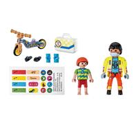 Playmobil Jouet City Life 71245 Secouriste avec blessé