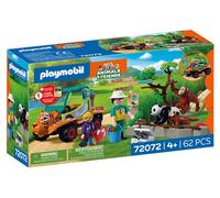 Playmobil - Jeu de construction - Soigneur de zoo avec véhicule - Multicolore - Enfants