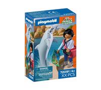 Playmobil Animals & Friends Dolphin Trainer with Dolphin - 8-Piece Playset with