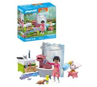 Playmobil Fun Animal Bath Construction Game Rose Enfants