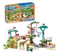 Playmobil | Animals & Friends | Zoo Parc Aventure Les Animaux | 3 Plateformes avec téléphérique et Pont Suspendu| Jouet pour Enfants à partir de 4 Ans | 72070