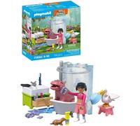 PLAYMOBIL Animaux & Amis Baignade Amusant Hippo Douche Bain Jeu 71950 34pc Set