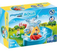 Playmobil Jouet 1.2.3 70268 Carrousel aquatique – 2 personnages, carrousel d'eau – 18-36 mois