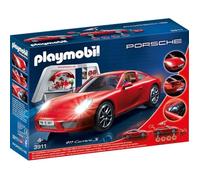 PLAYMOBIL - Atelier avec Voiture Porsche 911 Carrera S - Rouge et Noir - 5 pièces - City Life
