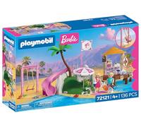 Playmobil Set de jeu Barbie 72121 – Café de plage Malibu, 136 pièces, dès 4 ans