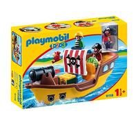 Playmobil 1.2.3 9118 Bâteau de pirates Jaune G