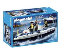 PLAYMOBIL - Bateau des Douaniers - City Action - 42 pièces - Mixte