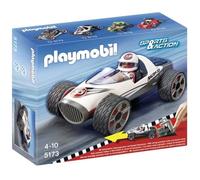 PLAYMOBIL - Bolide Racer - 1 personnage - 1 bolide à rétro-friction - rampe de lancement