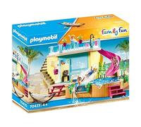 Playmobil Bungalow avec piscine 70435 Multicolore – 4 ans