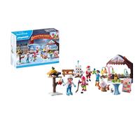 Playmobil Calendrier de l'Avent 71472 Marché de Noël – 24 surprises, 84 pièces, dès 4 ans