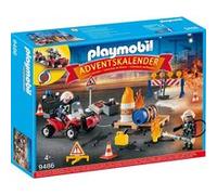 Playmobil Calendrier de l'avent 9486 Pompiers et incendie de chantier G