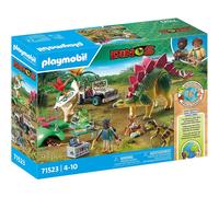Playmobil Set 71523 Campement des explorateurs avec dinosaures - >80% matériaux recyclés - Dès 4 ans