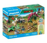 PLAYMOBIL 71523 Campement des explorateurs dinosaures, Dinos, 93 pièces, Dès 4 ans
