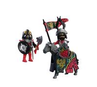 PLAYMOBIL Chevalier Dragon 72118 Figurine avec cheval et armes, jeu de construction, langage espagnol, à partir de 4 ans
