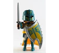 Playmobil Chevalier Guerrier Vert avec Casque Bouclier Épée Série Mystère 13 ...