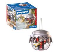 Playmobil | Christmas | Boule de Noël : Rockstar | Boule Festive avec Père Noël Rock’n’Roll et Guitare | pour Enfants à partir de 4 Ans | 72223