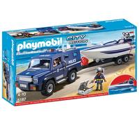 Playmobil City Action 5187 - Fourgon Et Vedette De Police