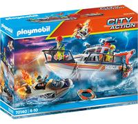 PLAYMOBIL City Action 70140 Catastrophe maritime : intervention d'extinction avec croiseur de sauvetage