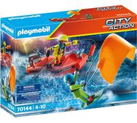 PLAYMOBIL City Action 70144 Catastrophe maritime : sauvetage d'un kitesurfeur avec bateau