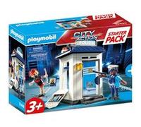 Playmobil City Action 70498 Starter Pack Bureau de police Multicolore G