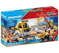 PLAYMOBIL City Action 70742 Chantier avec Camionnette A partir de 4 Ans