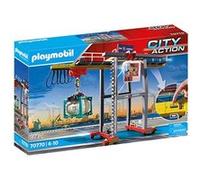 PLAYMOBIL City Action 70770 Portalkran mit Containern