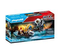Playmobil 70782 Policier – réacteur dorsal et canoë
