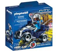 Playmobil Jouet City Action 71092 – Policier et Quad – Quad à rétrofriction, 1 personnage