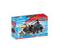 Playmobil City Action 71149 - Jeu de construction Hélicoptère et figurines, 117 pièces, 5-10 ans, Type Action/Aventure, Multicolore