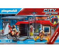 PLAYMOBIL City Action Caserne de Pompiers transportable 71193 / Enfant NOEL