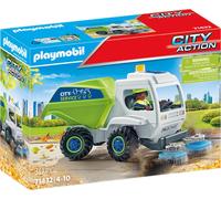 Playmobil City Action 71432, Balayeuse de voirie, avec des brosses rotatives Qui s'actionnent Quand la balayeuse avance - pour Enfants à partir de 4 Ans