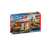 PLAYMOBIL City Action 72195 Restaurant en feu et quad de pompiers rouge