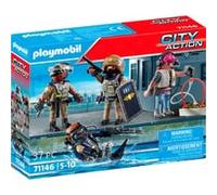 PLAYMOBIL 71146 Equipe des forces spéciales avec bandit, Les policiers, City action, 37 pièces, Dès 5 ans