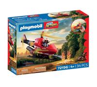 Playmobil City Action Hélicoptère Des Pompiers De Secours Avec Fonction Eau 4+