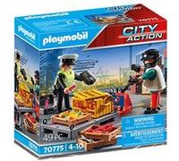 Playmobil City Action - Ouvrier et Douanière - 70775 Multicolore