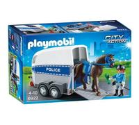 PLAYMOBIL - City Action - Policière avec Cheval et Remorque