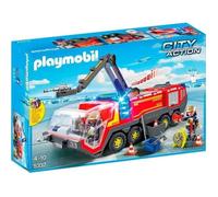PLAYMOBIL - City Action - Pompiers avec véhicule aéroportuaire - 86 pièces - Mixte - A partir de 4 ans