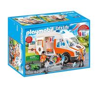 Playmobil City Life 70049 Ambulance with Flashing Lights, for Children Ages 4+