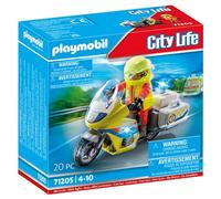 Playmobil 71205 Urgentiste avec Moto et Effet Lumineux - City Life - avec Un Personnage, des équipements de Soins - Les Secours - Ville & Métiers - Dès 4 Ans