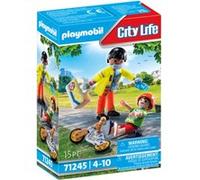 Playmobil Jouet City Life 71245 Secouriste avec blessé