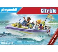 Playmobil 71366 Mariés et Bateau, Un Voyage Romantique en Bateau pour Une Merveilleuse Lune de Miel après Un Mariage de rêve, Univers City Life Promo Pack dès 4 Ans