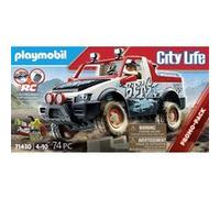 PLAYMOBIL 71430 Voiture de rallye, City Life, Avec personnage et véhicule tout-terrain, 74 pièces, Dès 4 ans