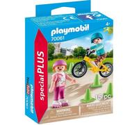 PLAYMOBIL - City Life - Spécial Plus - Enfants avec vélo et rollers