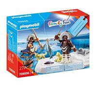 PLAYMOBIL Coffret Cadeau pêcheur sur Glace