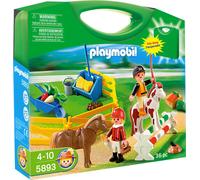 PLAYMOBIL, Coffret cavalier et poneys avec accessoires avec 36 pièces, multicolore