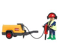 Playmobil Compresseur Set Jouet Construction Ouvrier / Compresseur